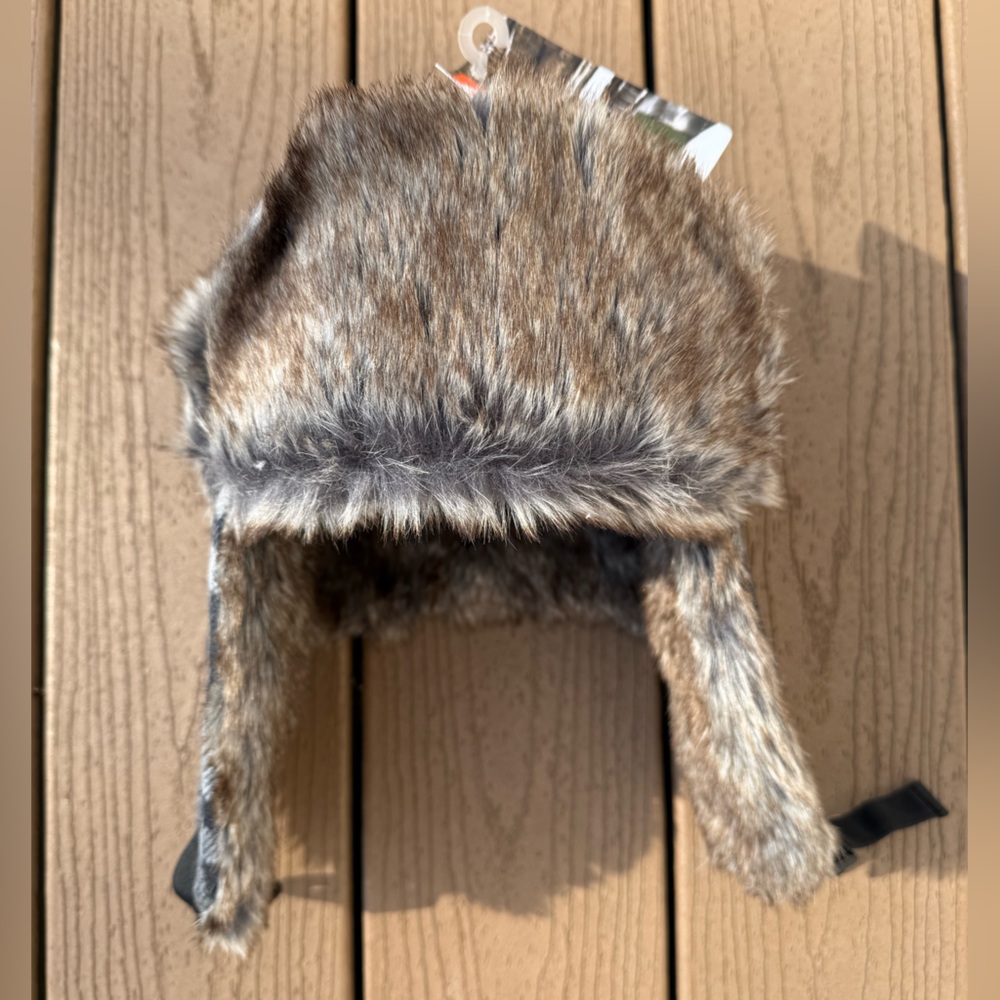 OZARK OUTDOOR EQUIPMENT TRAPPER HAT UNISEX FAUX FUR w/EAR FLAPS NWTS!